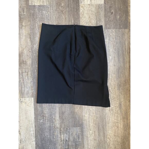 Chicos Womens Size US 10 Black Pencil Skirt A-Line Minimalist Career Office Work - Picture 3 of 10